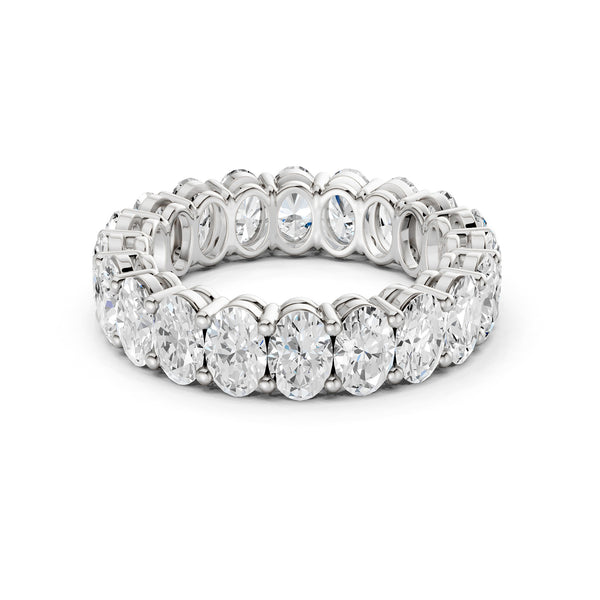 Ellipse-Cut Eternity Band