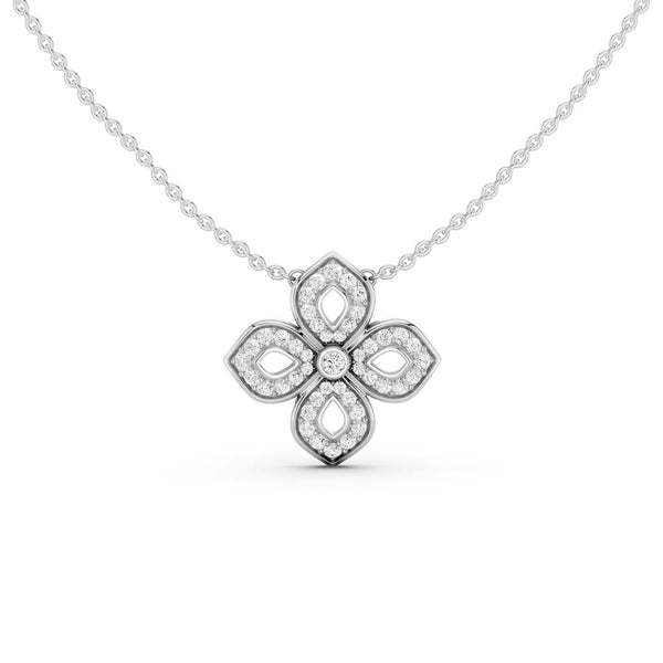 La Fleur Luxe Silhouette Pendant Necklace