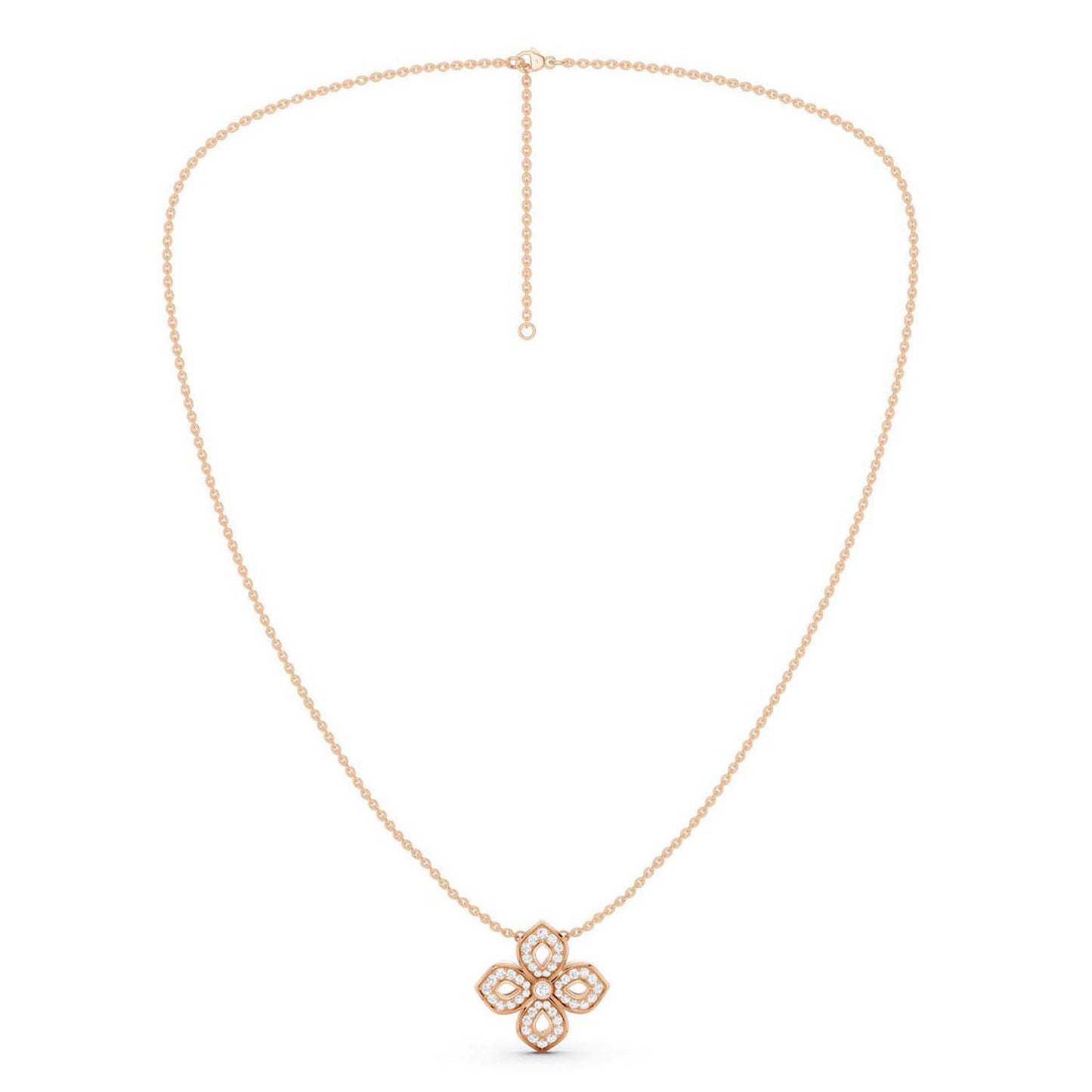 La Fleur Luxe Silhouette Pendant Necklace