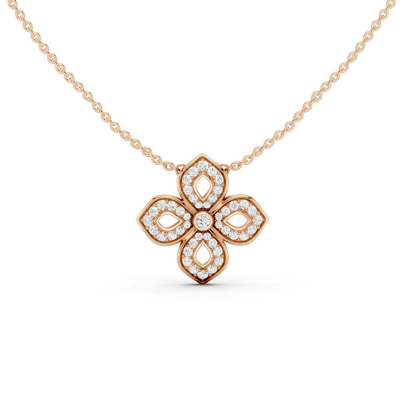 La Fleur Luxe Silhouette Pendant Necklace