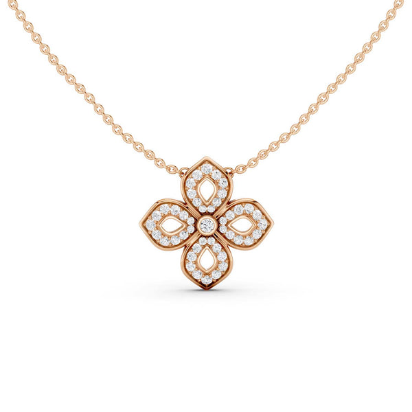 La Fleur Luxe Silhouette Pendant Necklace