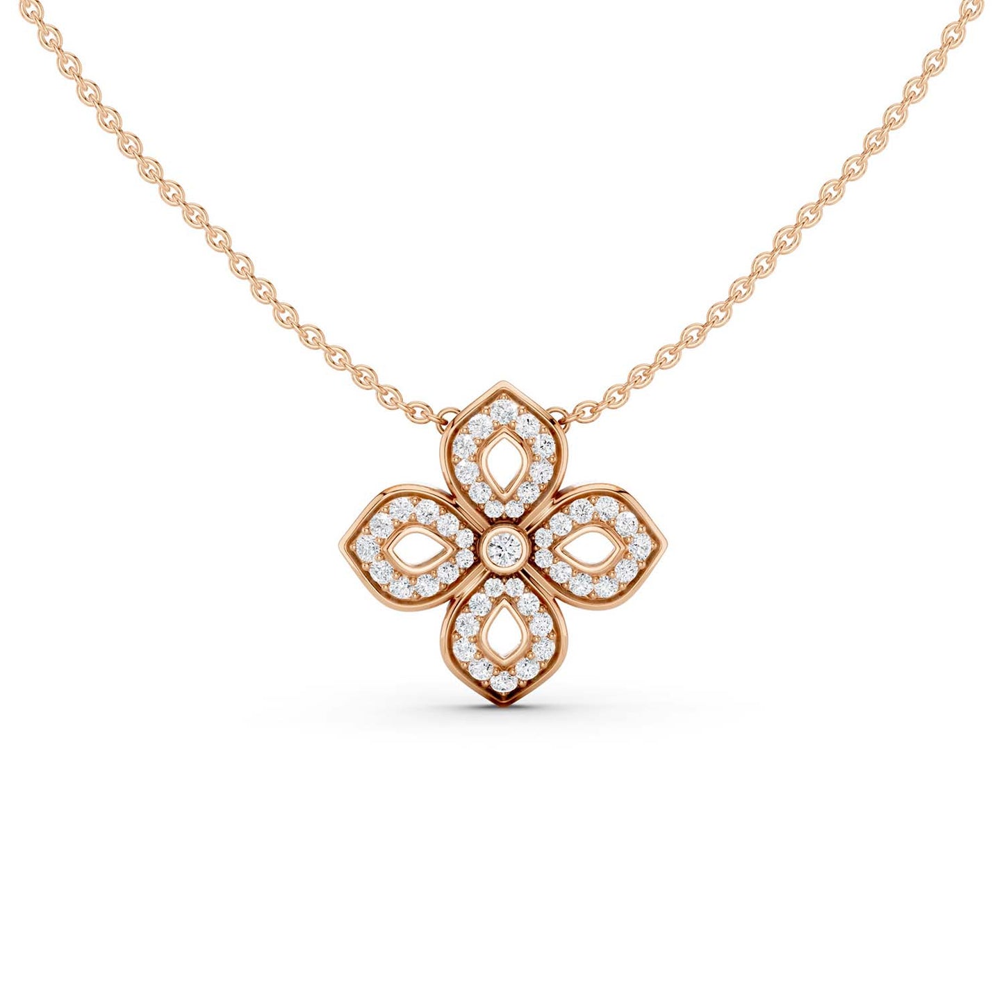 La Fleur Luxe Silhouette Pendant Necklace