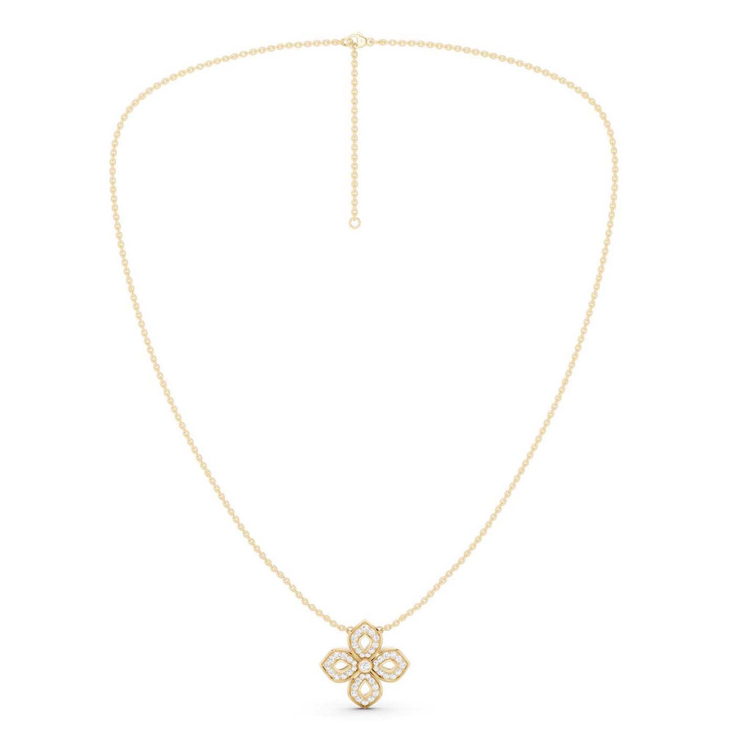La Fleur Luxe Silhouette Pendant Necklace