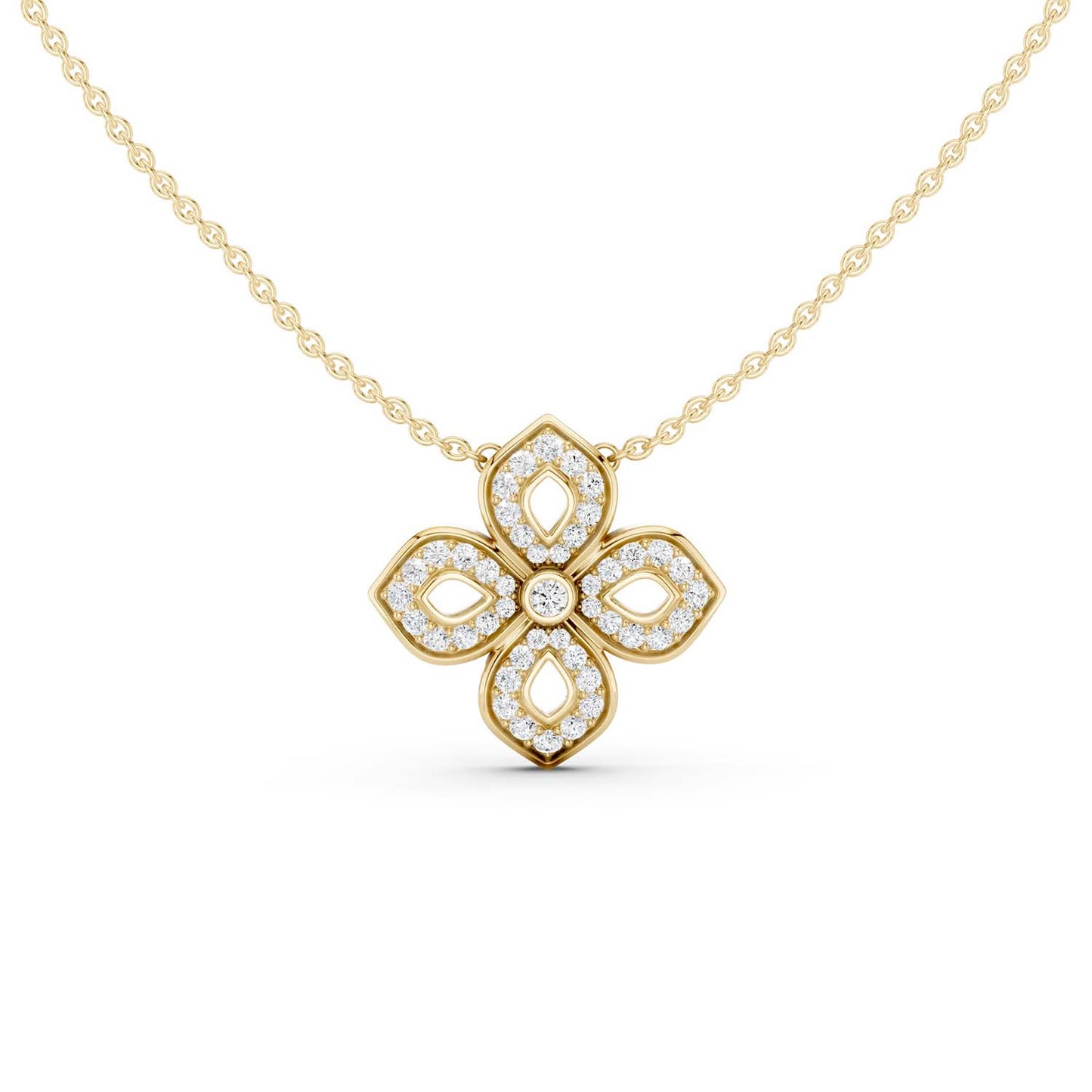 La Fleur Luxe Silhouette Pendant Necklace