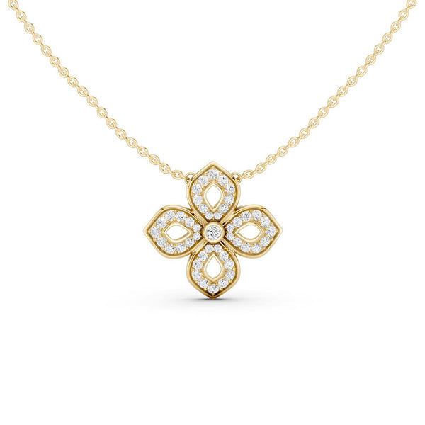 La Fleur Luxe Silhouette Pendant Necklace