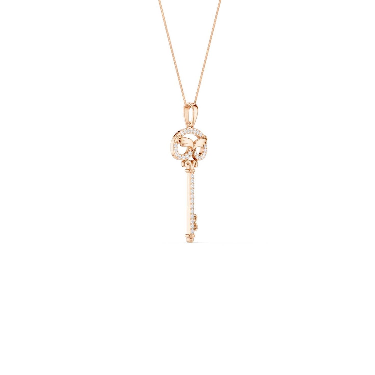 Angel Wings Key Pendant