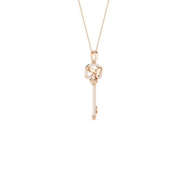 Angel Wings Key Pendant