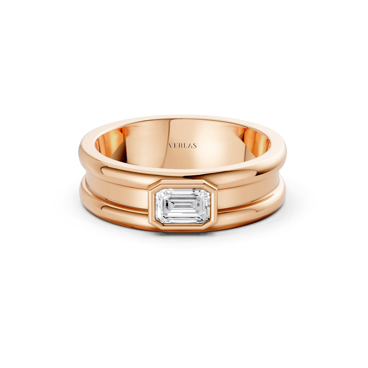 Emerald-Cut Encompassing Band
