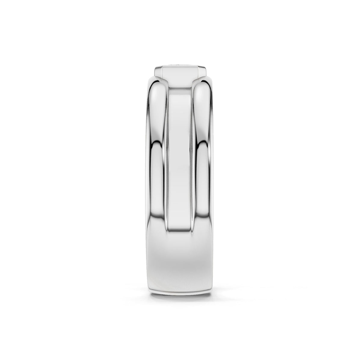 Emerald-Cut Encompassing Band