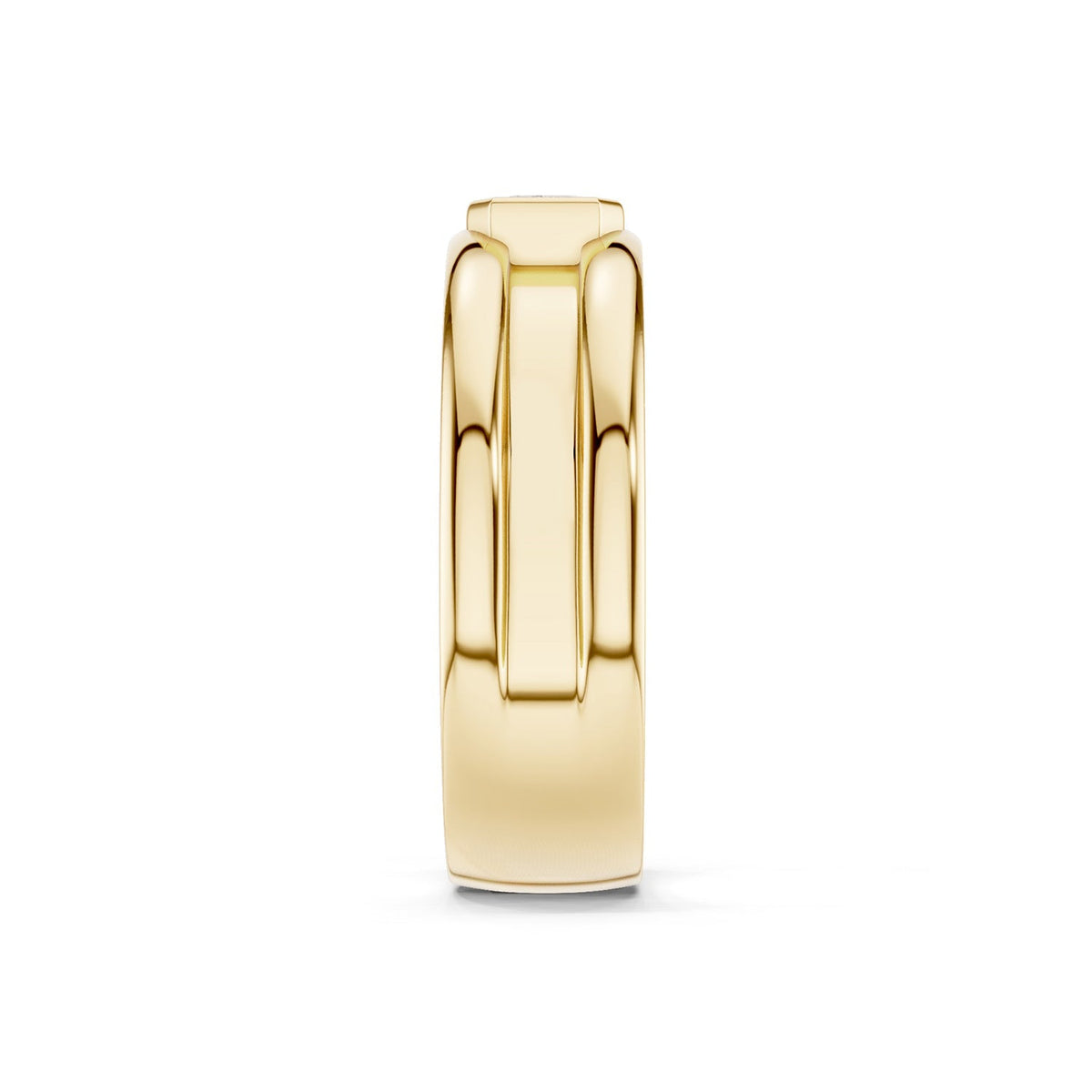 Emerald-Cut Encompassing Band