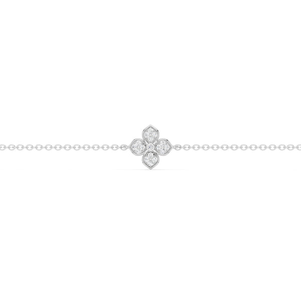 La Fleur Diamond Stationed Radiant Bracelet