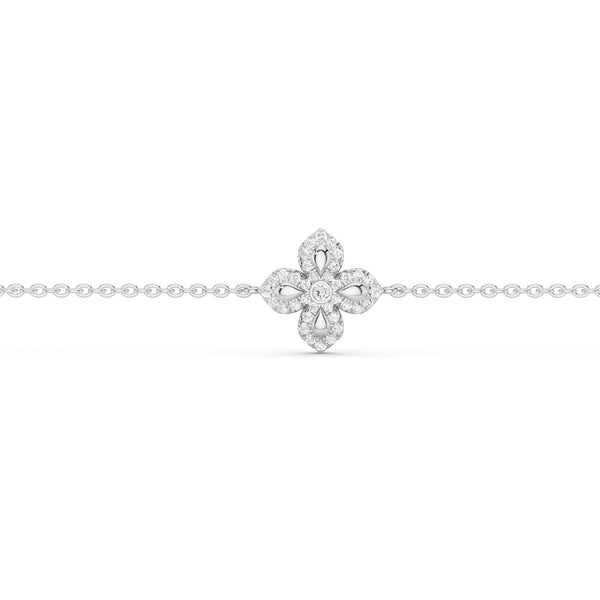 La Fleur Diamond Stationed Contour Bracelet