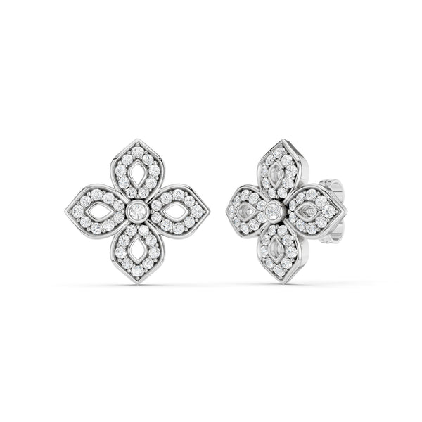 La Fleur Silhouette Diamond Studs