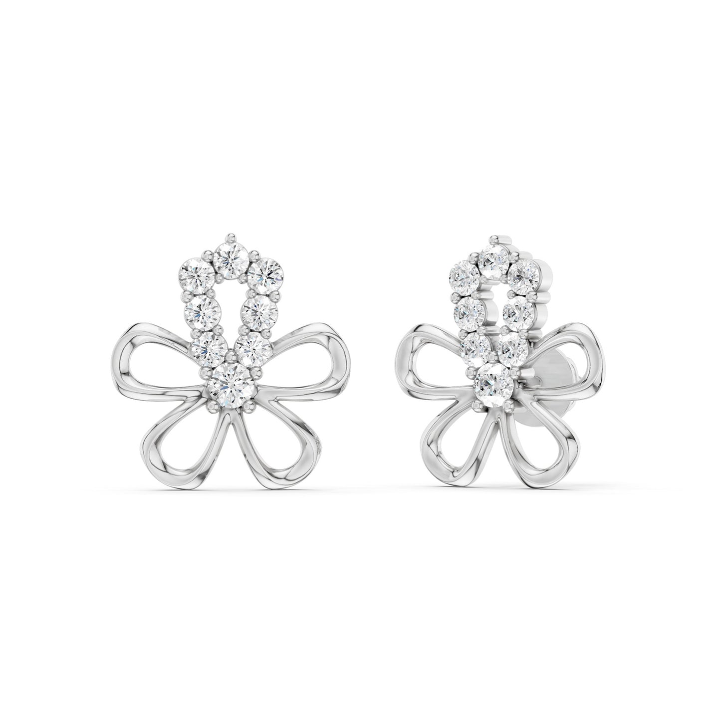Floral Silhouette Studs