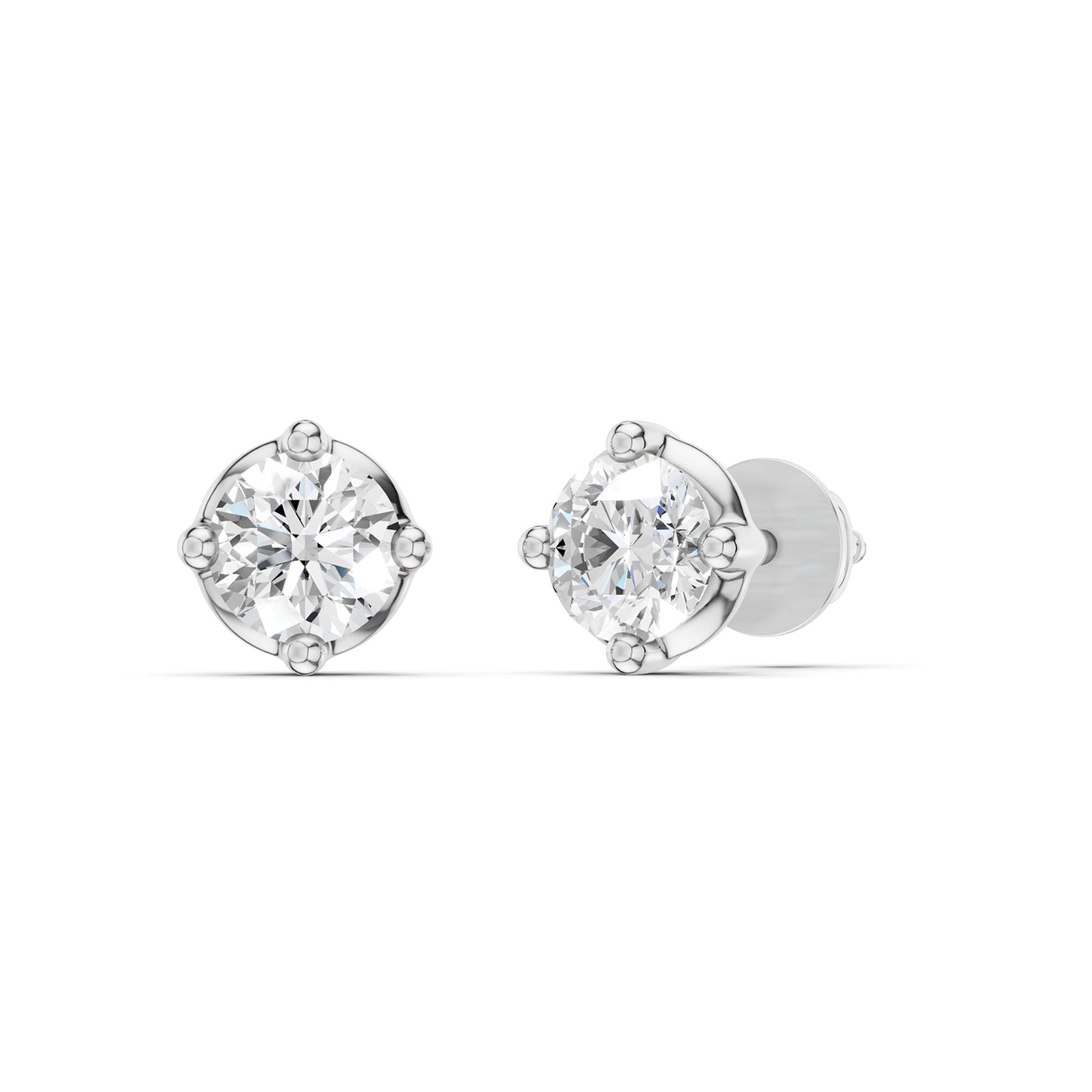 Round-Cut Basket Studs
