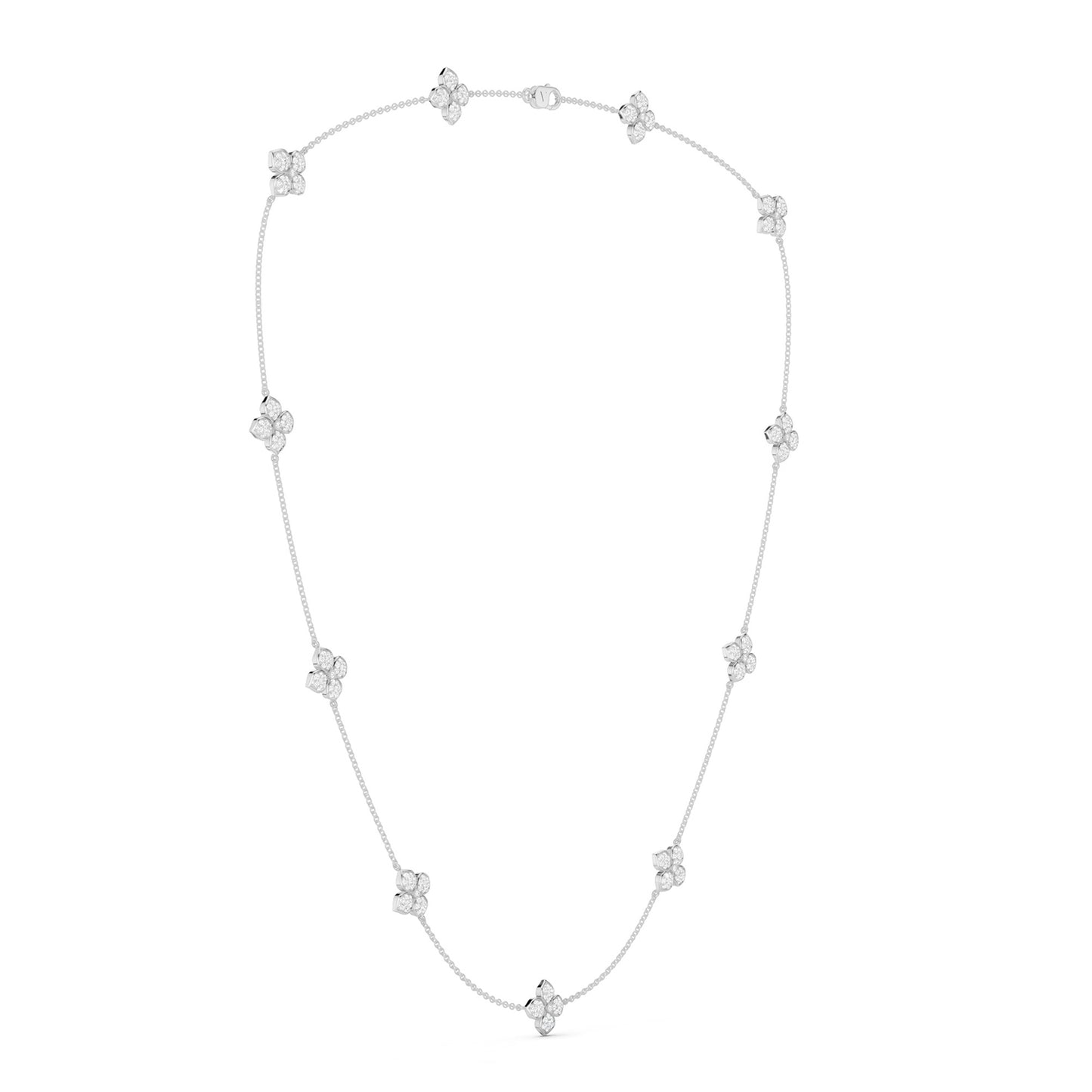 La Fleur Dainty Luxe Radiant Stationed Necklace
