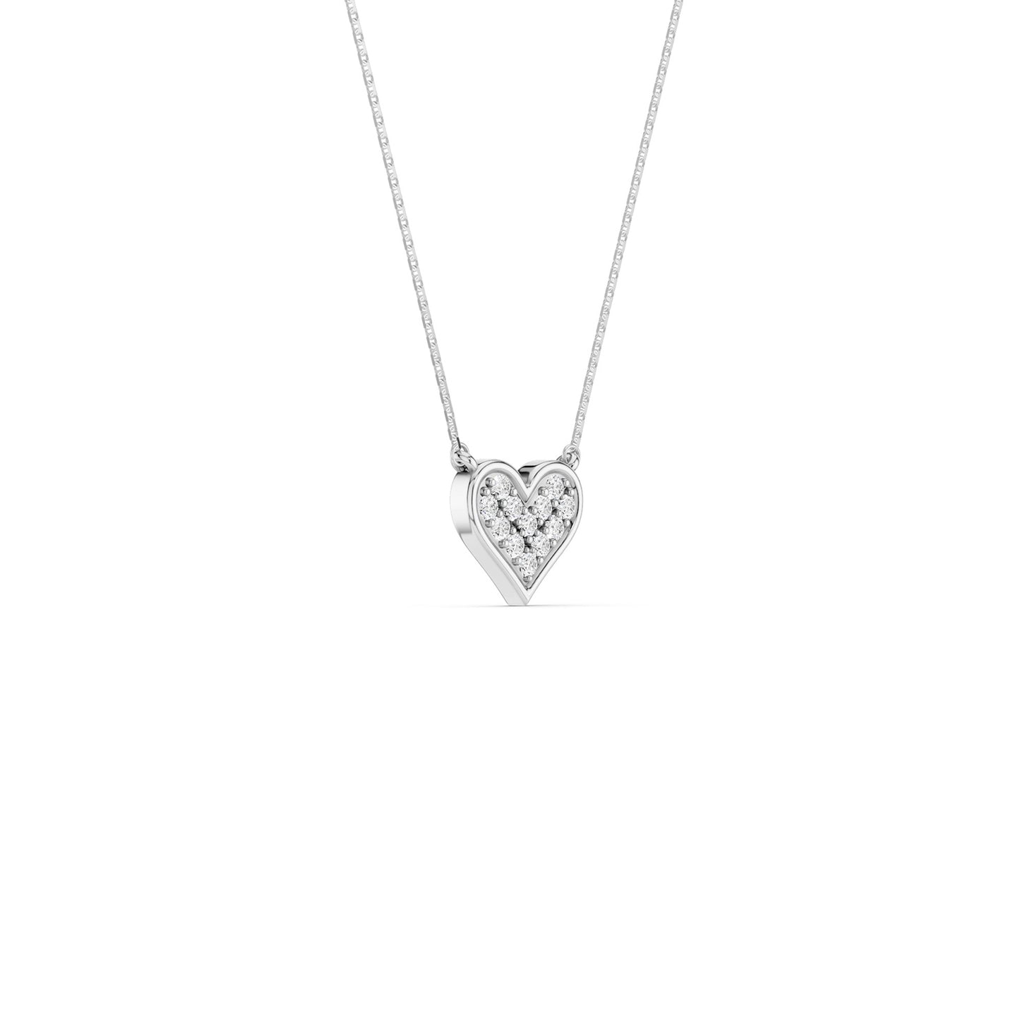 Cluster Heart Necklace