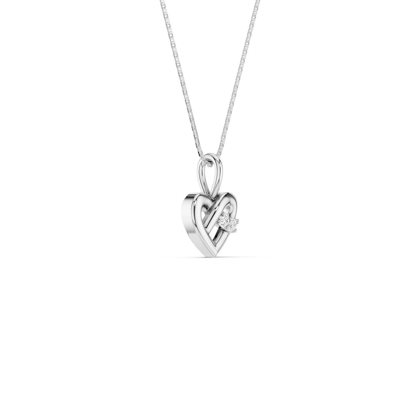Interwoven Heart Pendant