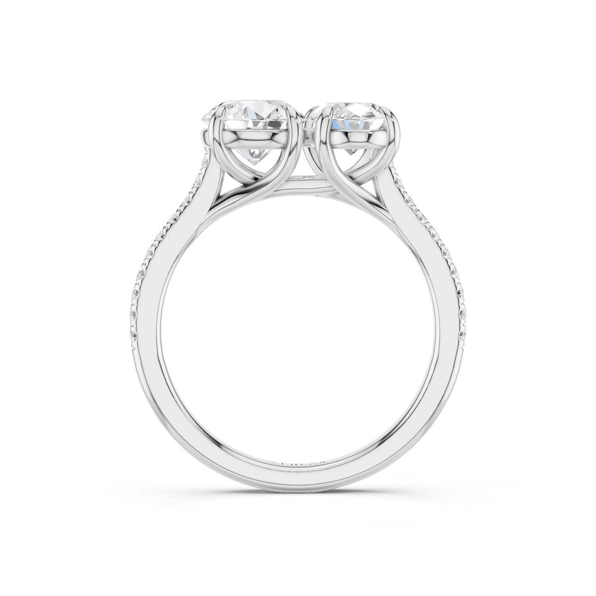 Round Oval Toi-et-Moi Signature Ring