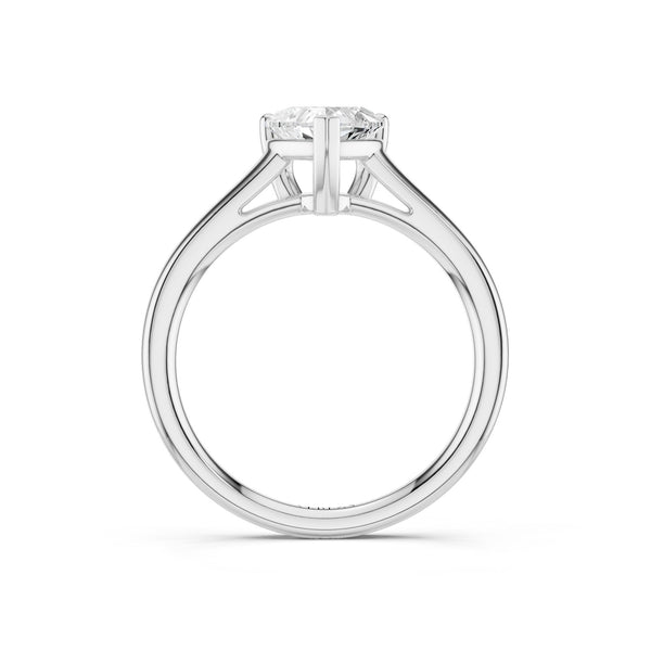 Heart Solitaire Ring Medium