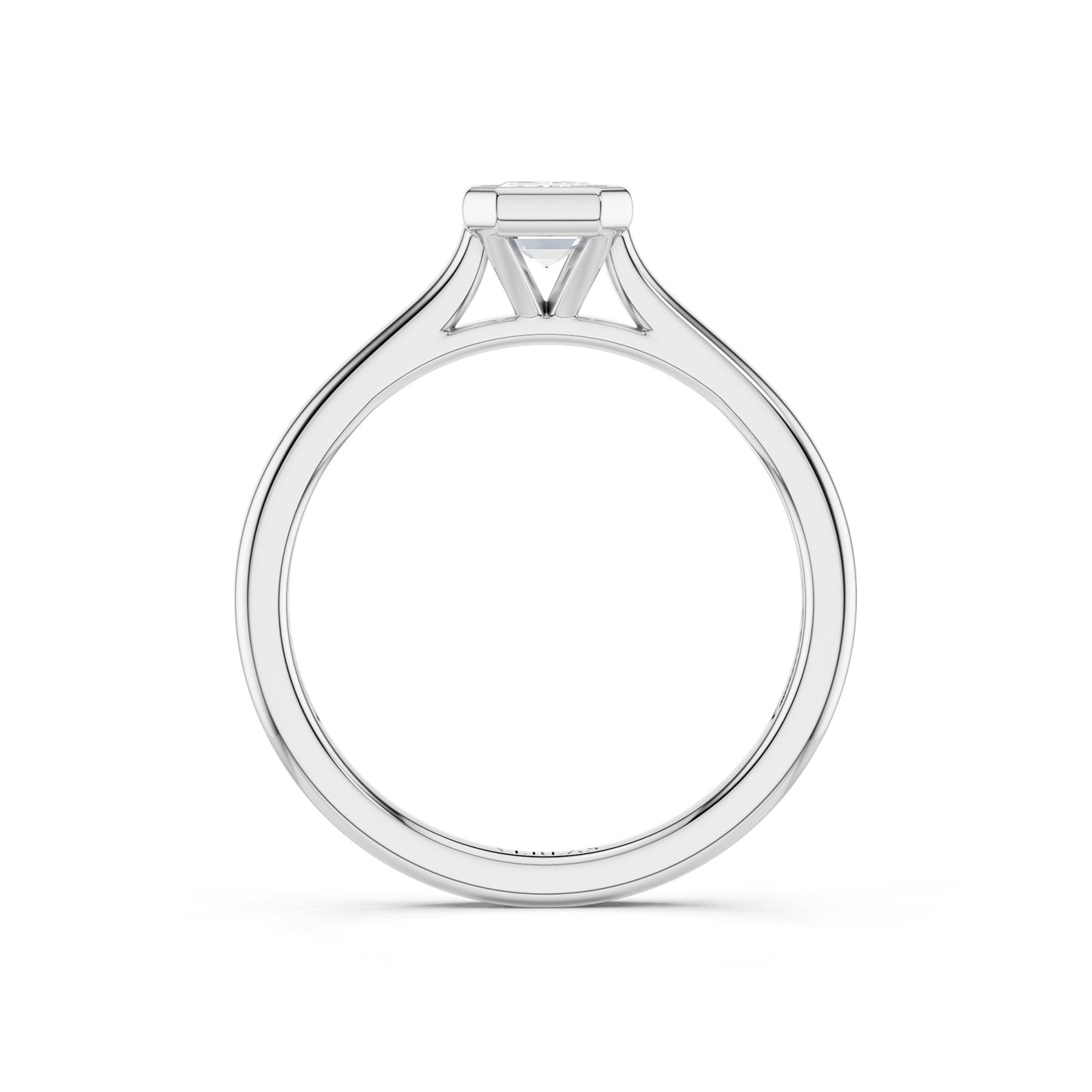 Emerald Cut Bezel Ring