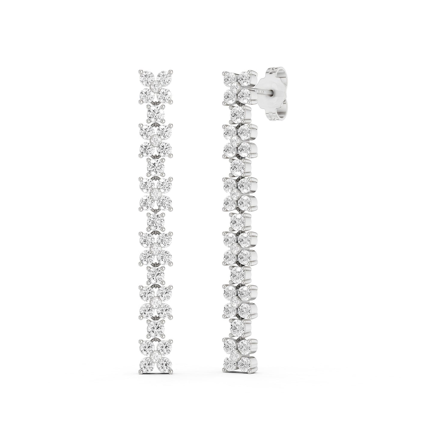 Alyssa Cascading Dangler Diamond Earrings