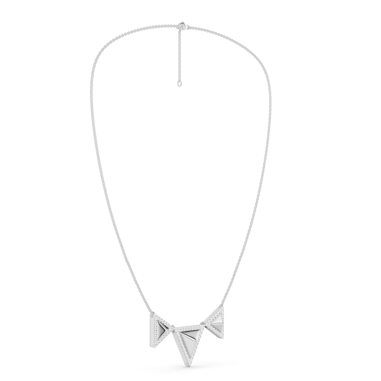 Pyramid Trio Pendant Necklace