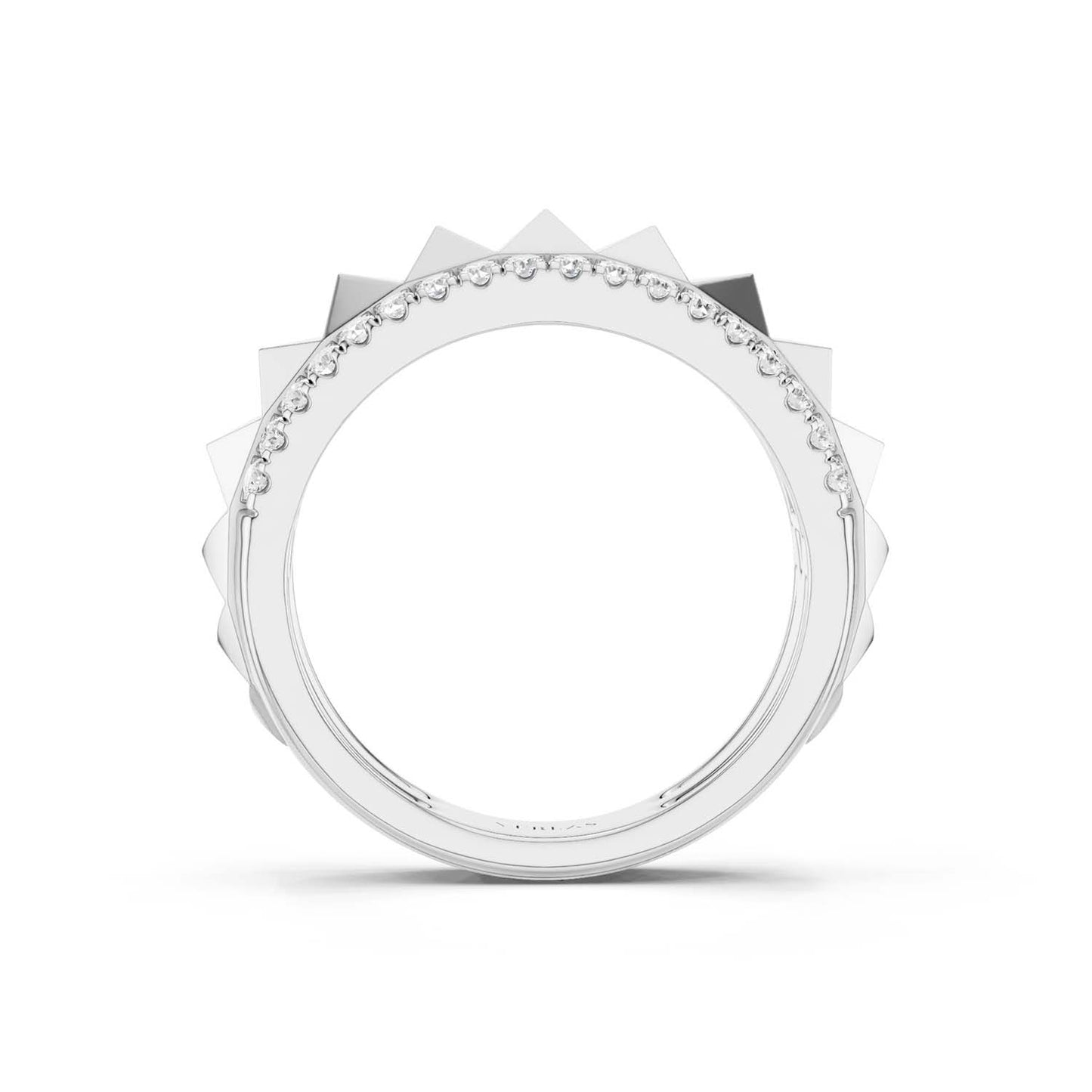 Zenyth Pyramid Spiked Diamond Band