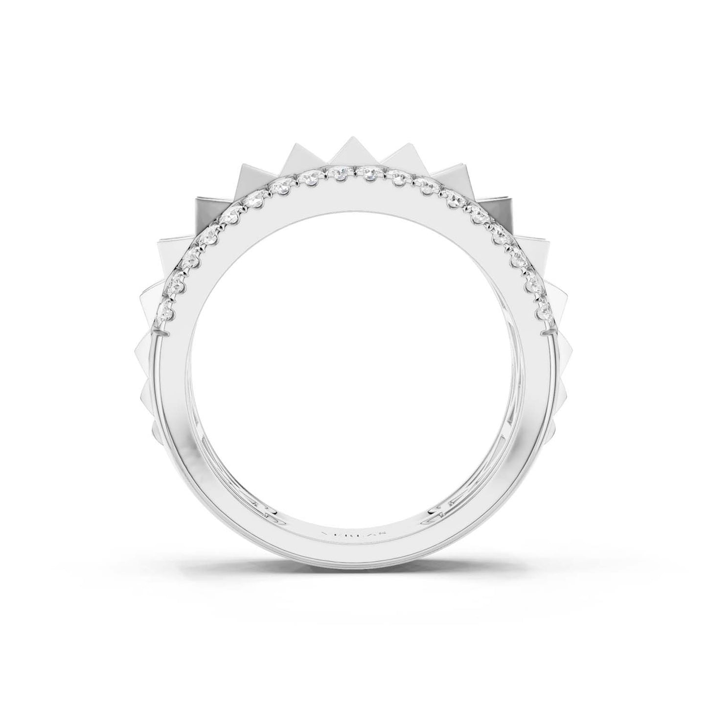 Zenyth Two-Tier Pyramid Diamond Band