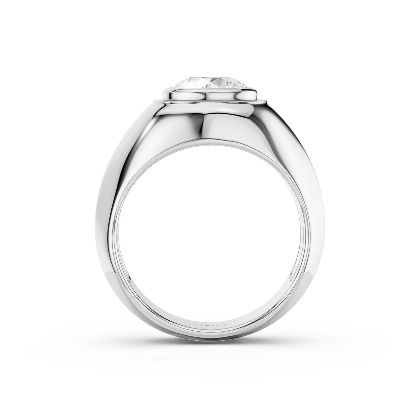 Round-Cut Signet Ring