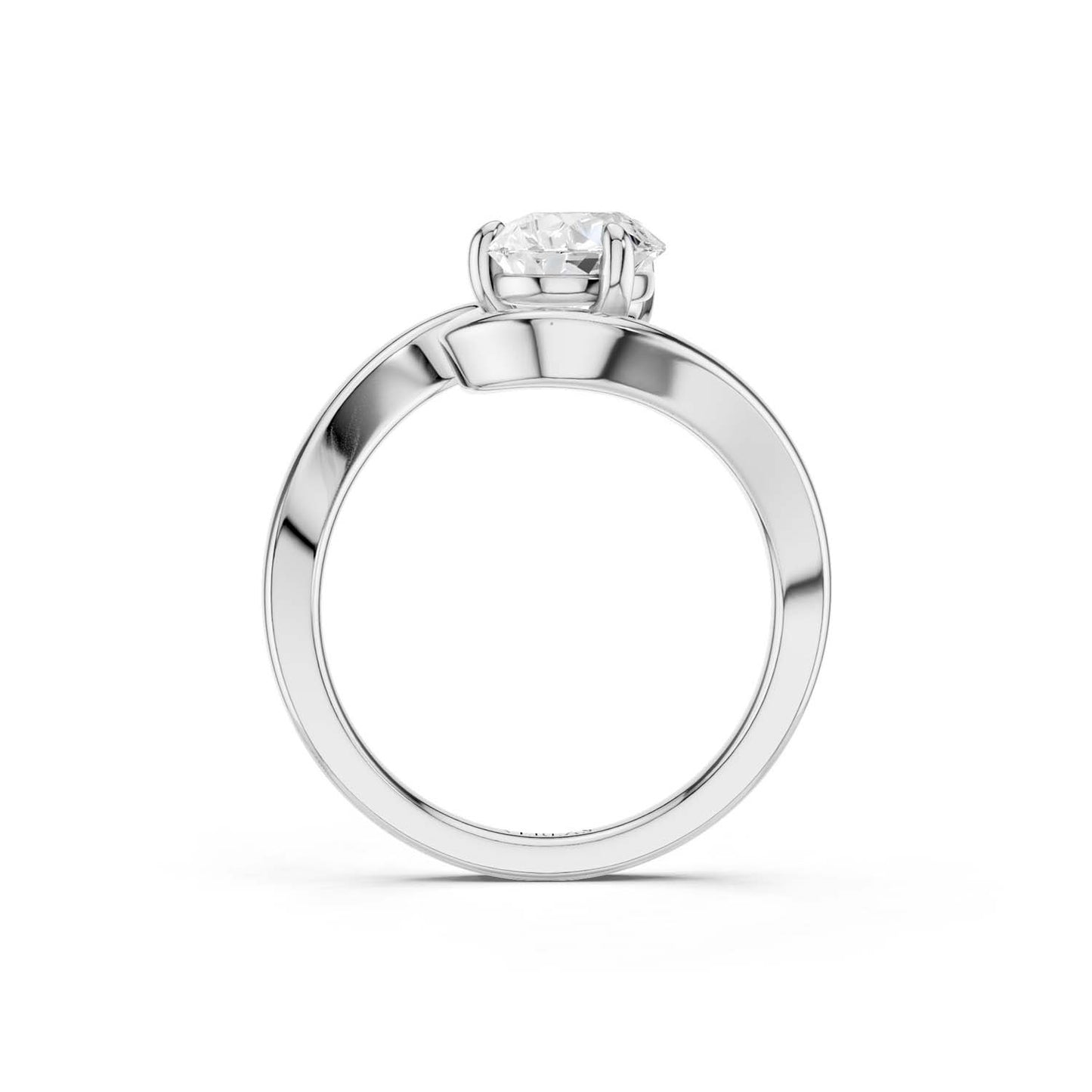Curved Shank Pear-Cut Ring