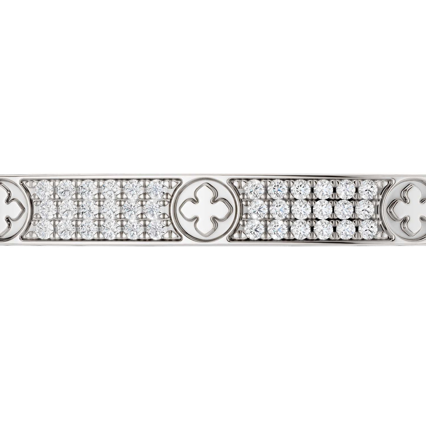 La Fleur 3-Rows Square Bangle