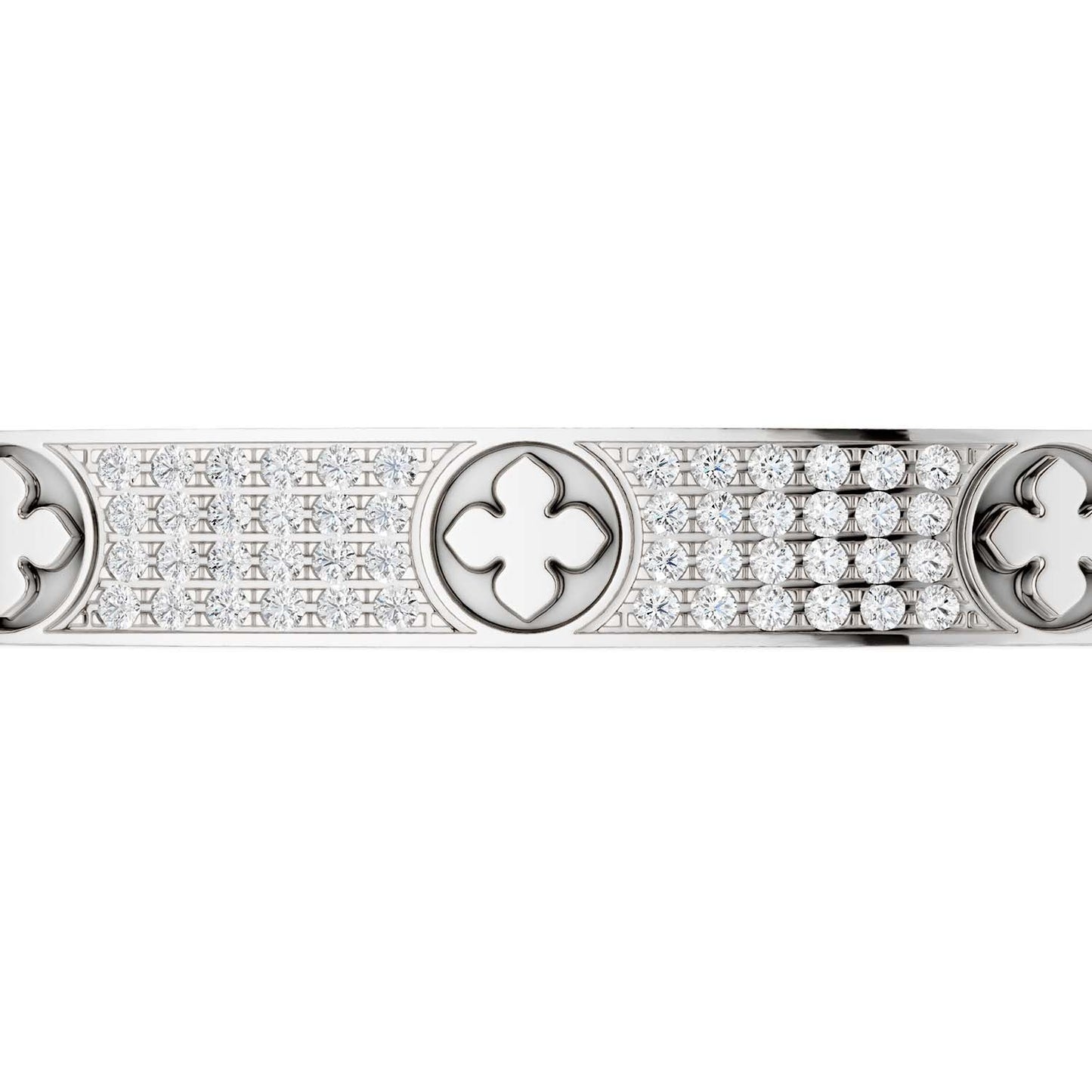 La Fleur 4-Rows Square Bangle