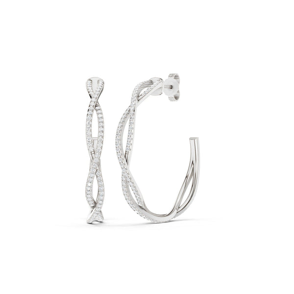 Chic Entwined Hoops