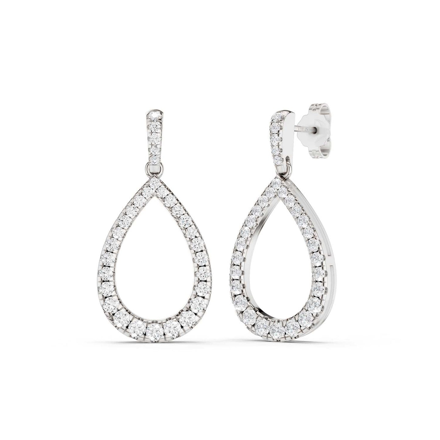 Pear Silhouette Danglers
