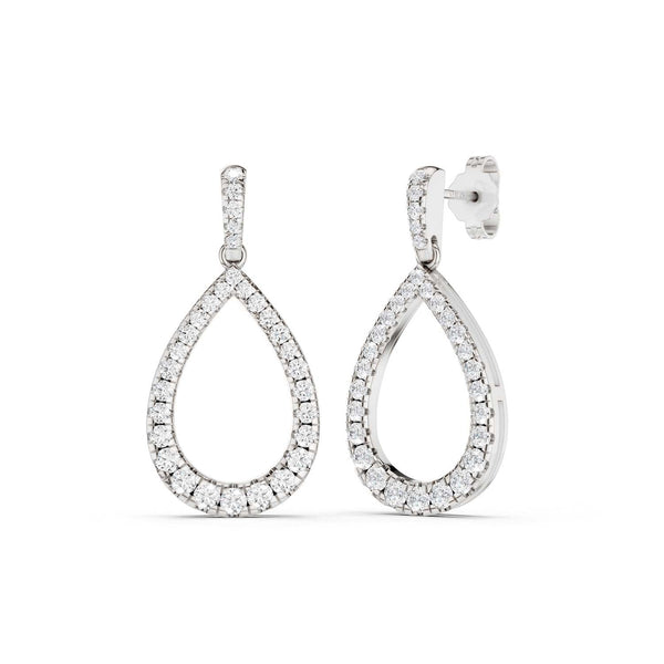 Pear Silhouette Danglers