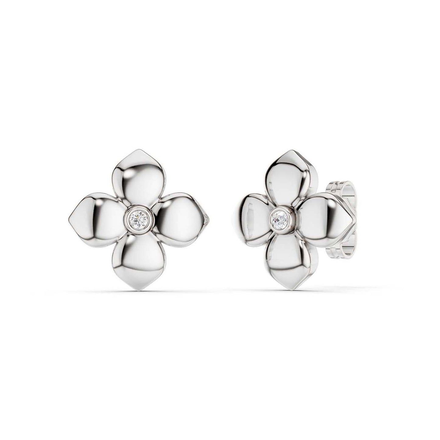 La Fleur Classic Diamond Studs