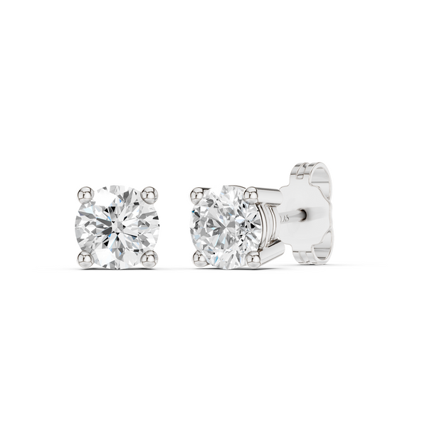 Round-Cut Solitaire Studs Large