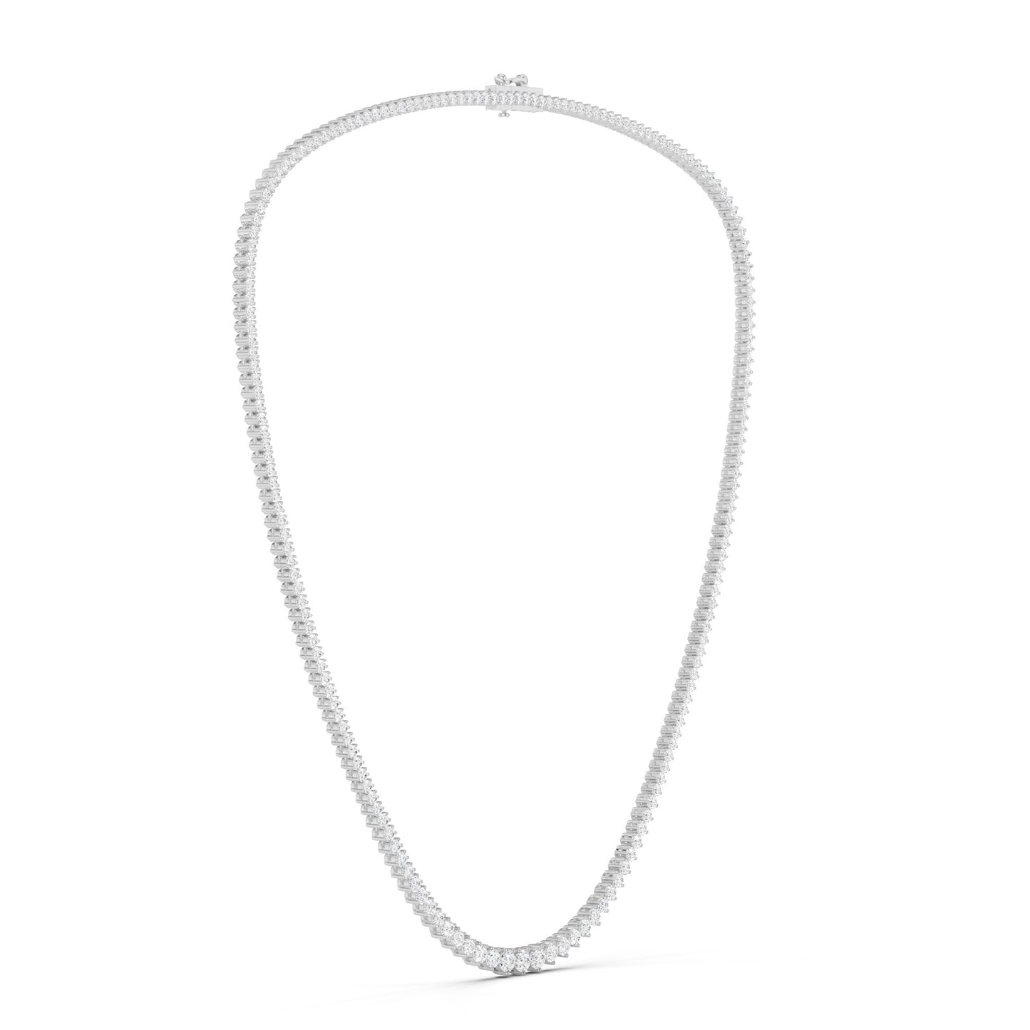 Graduated Luxe Tennis Necklace