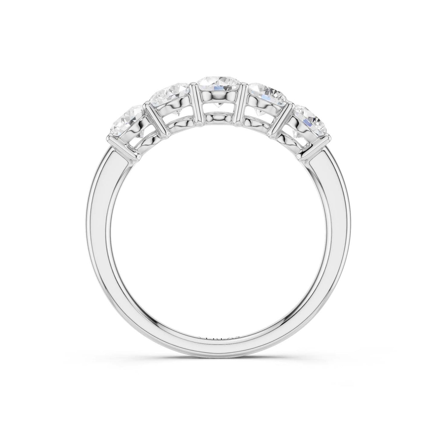 5-Stone Round Ring Small