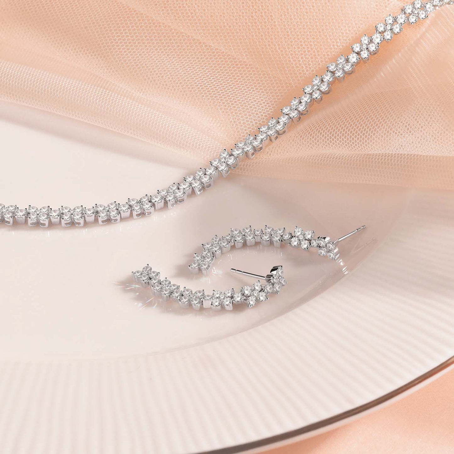 Alyssa Radiant Diamond Tennis Necklace