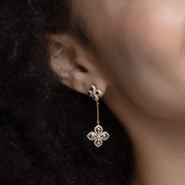 La Fleur Contour Drop Luxe Earrings
