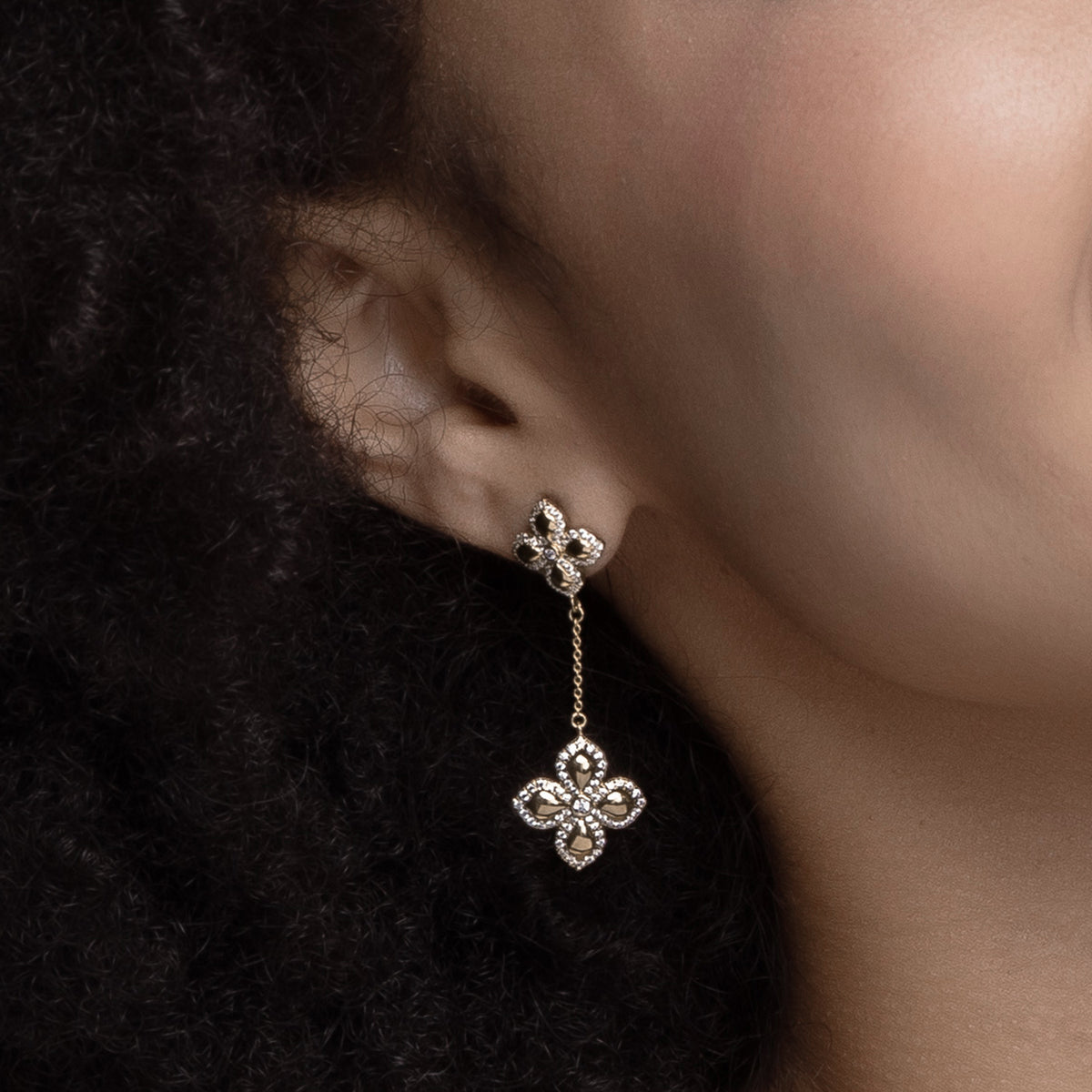 La Fleur Contour Drop Luxe Earrings