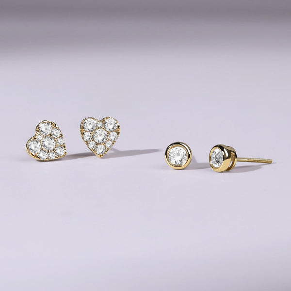 Radiant Heart Studs