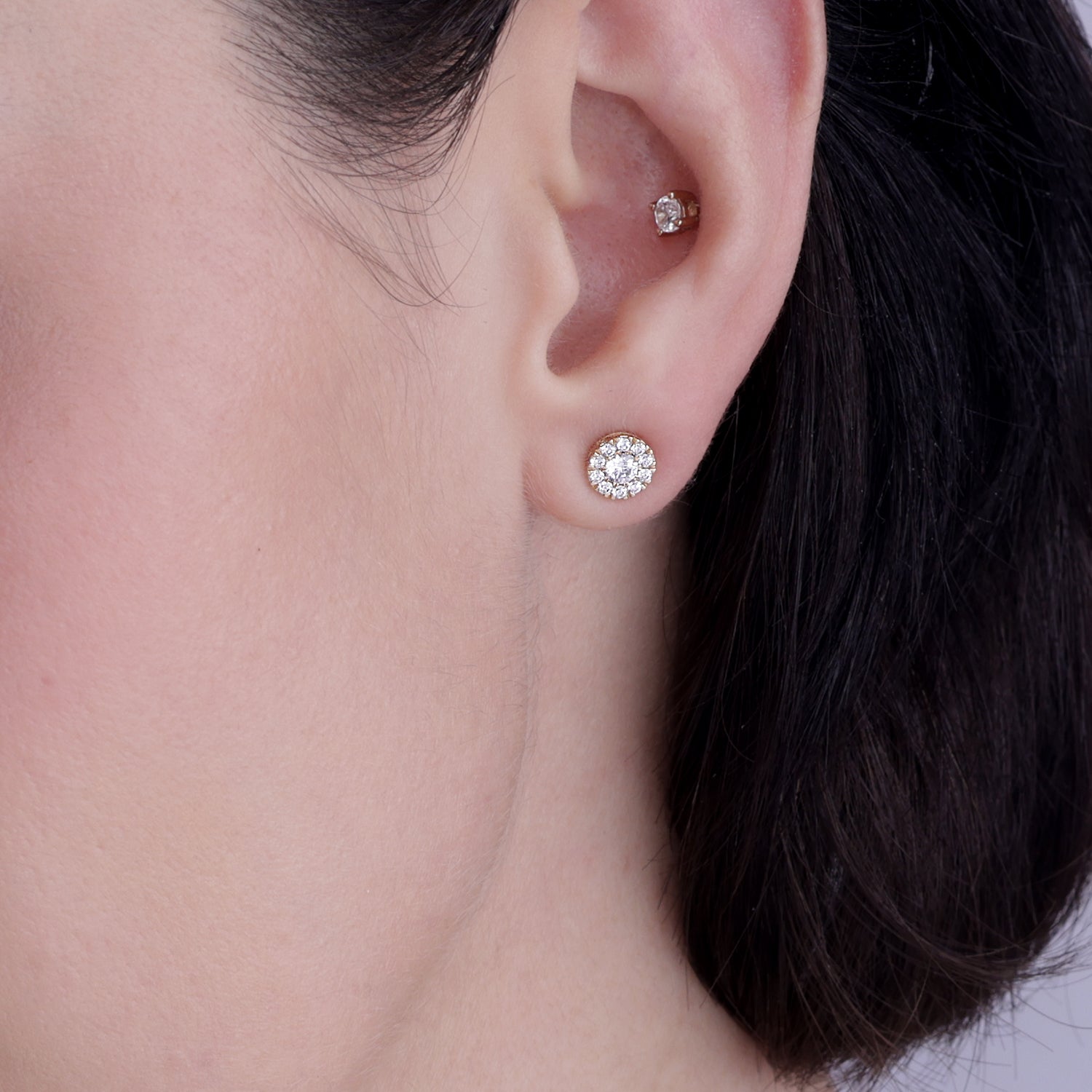 Floral Cluster Basket Studs