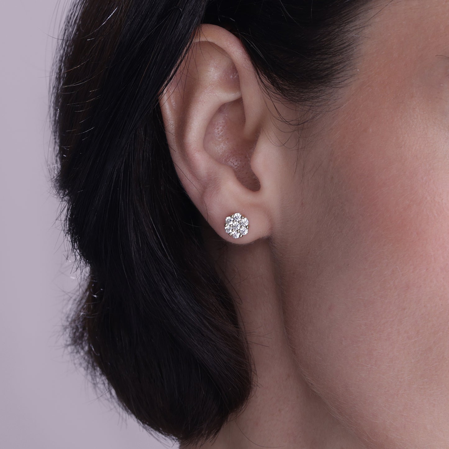 Floral Cluster Studs Large