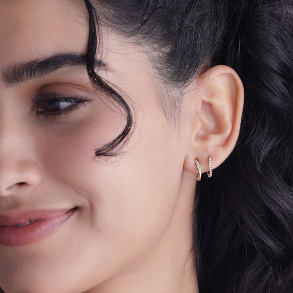 S-Curve Hoop Earrings