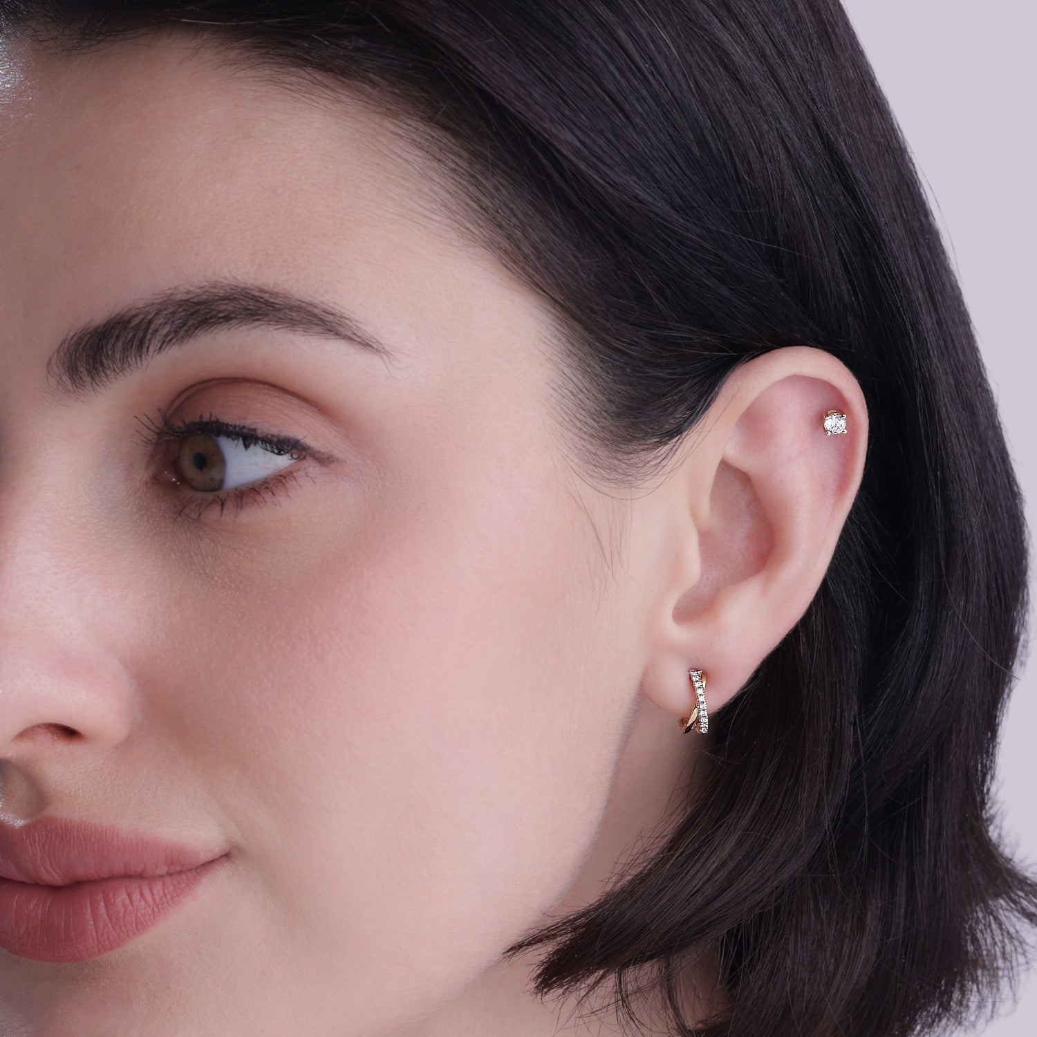 Criss-Cross Open Hoops