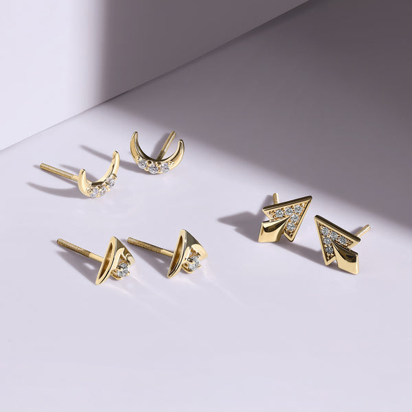 Pyramid Aura Studs