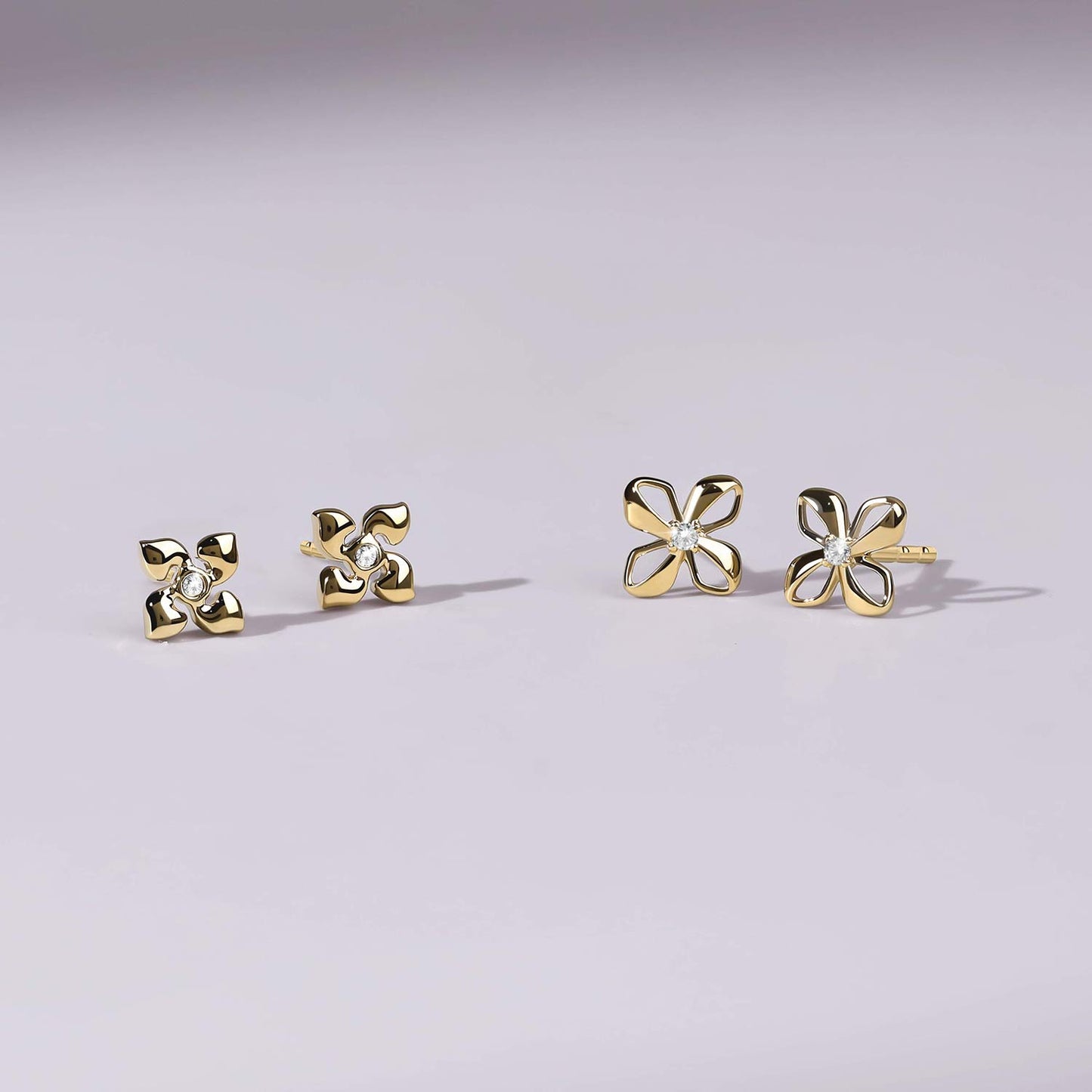 Contoured Petals Studs